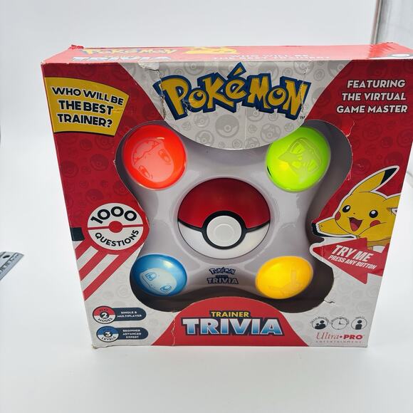 Pokémon Trainer Trivia Electronic Game | 1000 Questions | Family Quiz Toy. New - Picture 9 of 10